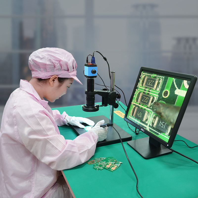 高品GP-660V 电子显微镜测量USB工业高清CCD相机高倍放大维修手机