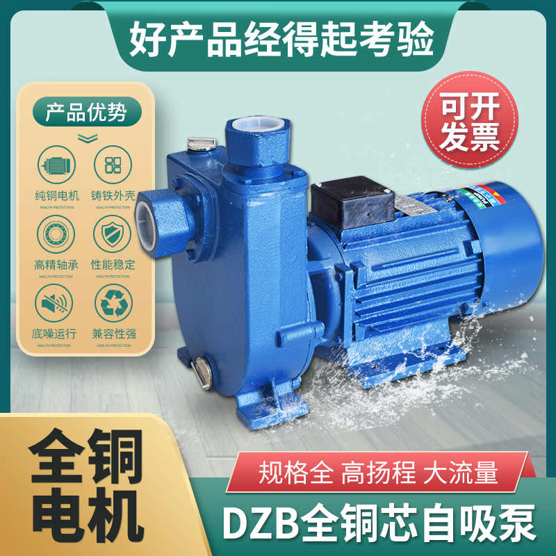 工业级单相WZB/DZB大功率1.5KW自吸泵加强泵供水泵增压泵循环泵