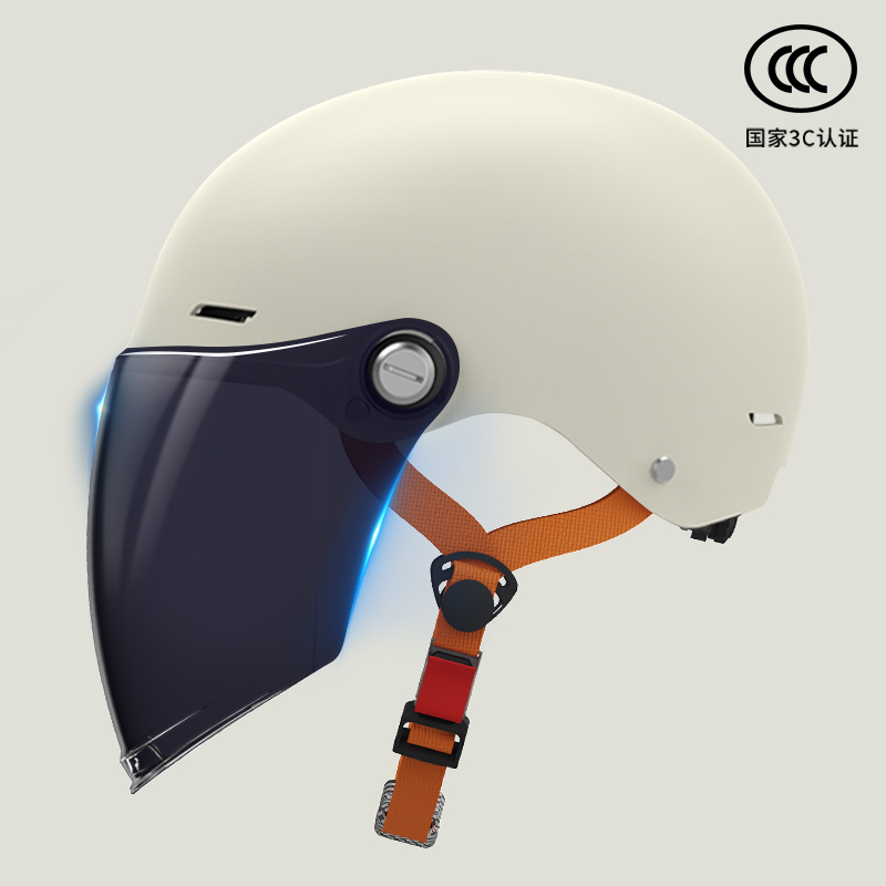 正品日式3c认证电动车头盔男女士摩托车电瓶车骑行半盔四季通用安