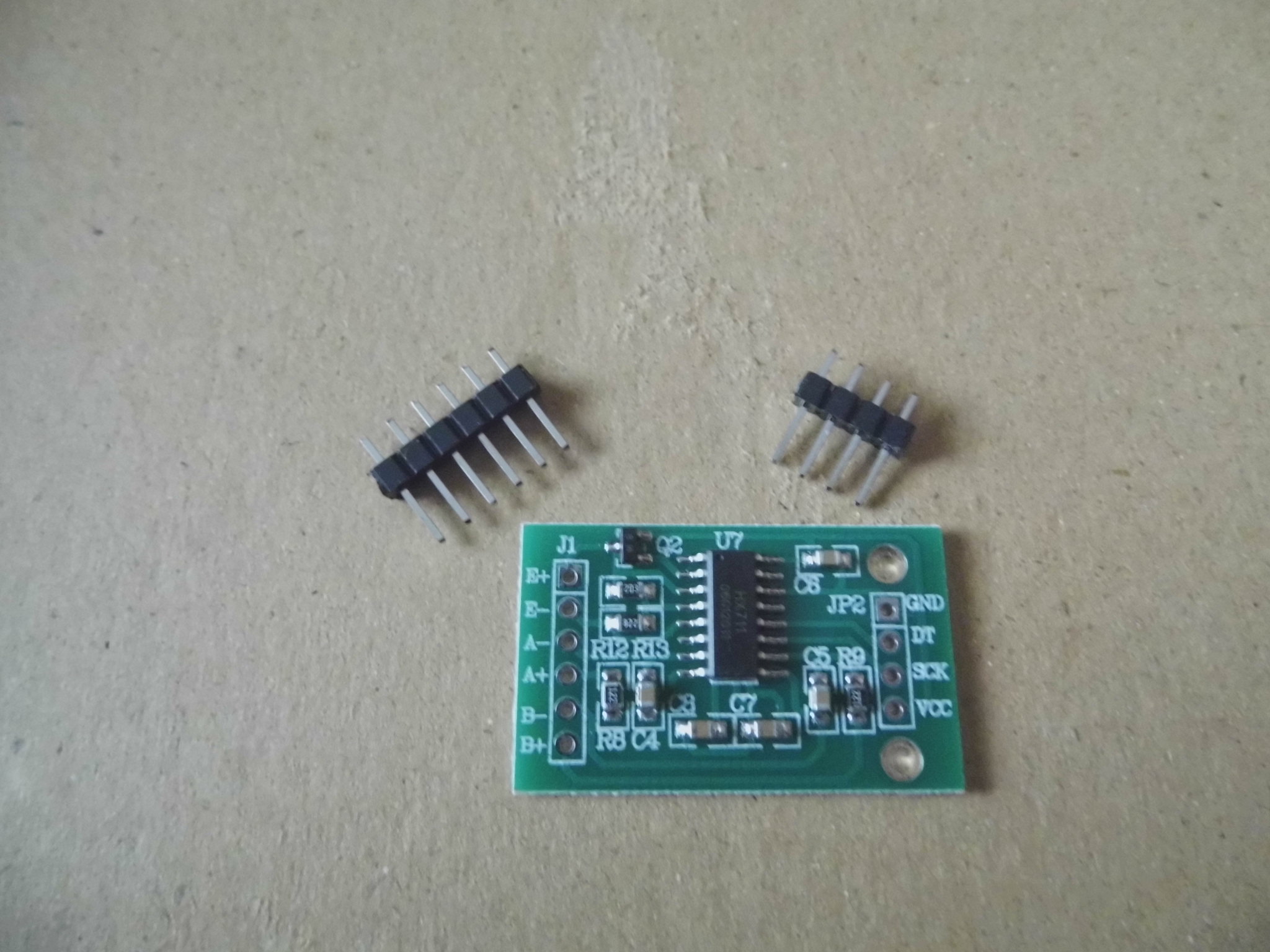 称重传感器AD模块HX711电子秤学生实验板电子称信号转换单片机