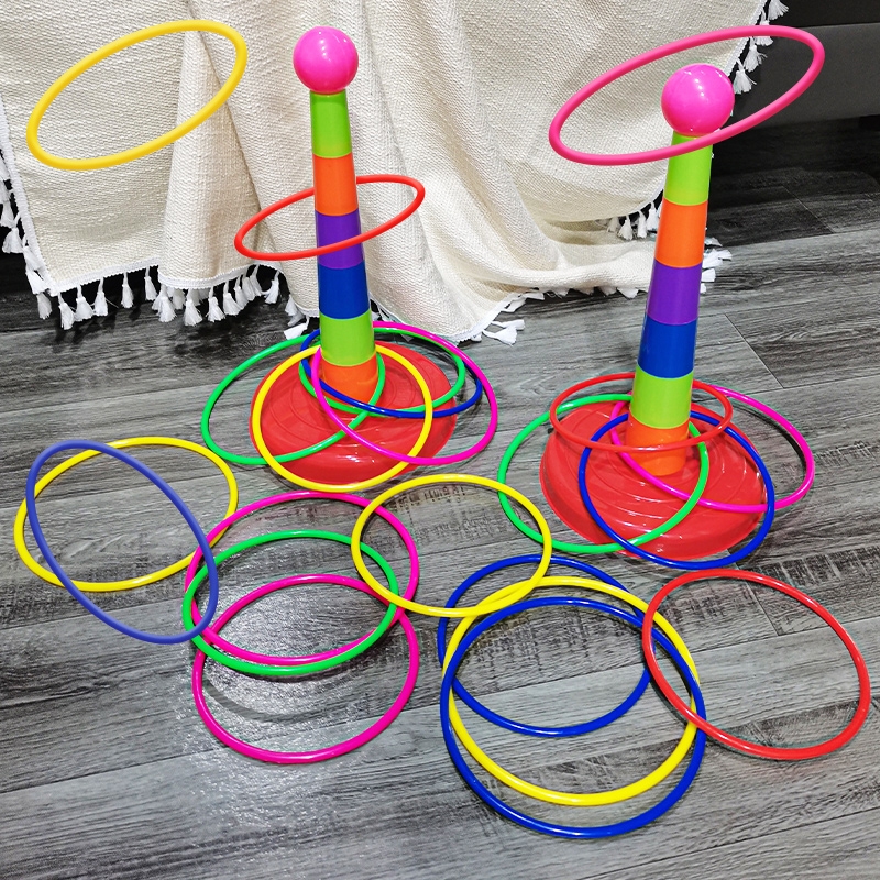 套圈圈玩具儿童套圈游戏亲子互动益智投掷圈宝宝幼儿园比赛叠叠乐