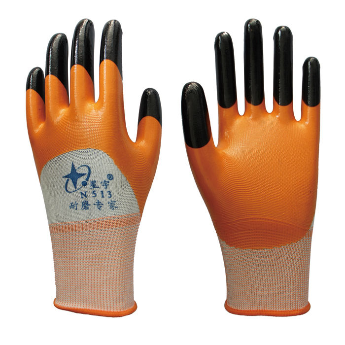 星宇N513耐磨专家劳保手套耐磨耐油防滑加强指手套防护手套