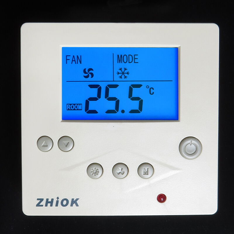 Zhiok智柯RCN02中央空调温控器电动风阀温控面板风机盘管三速开关