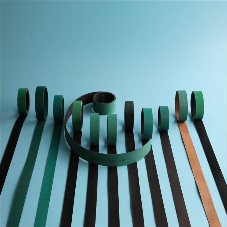 进口绿黑印刷带SMT轨道线专用橡胶纤维弹性片基带工业传动平皮带