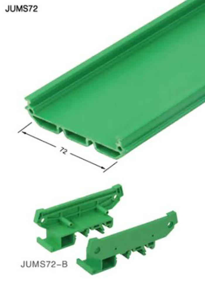 PCB电路板 上海雷普 LEIPOLE槽板JUMS72-B 绿色挤压型条JUMS108