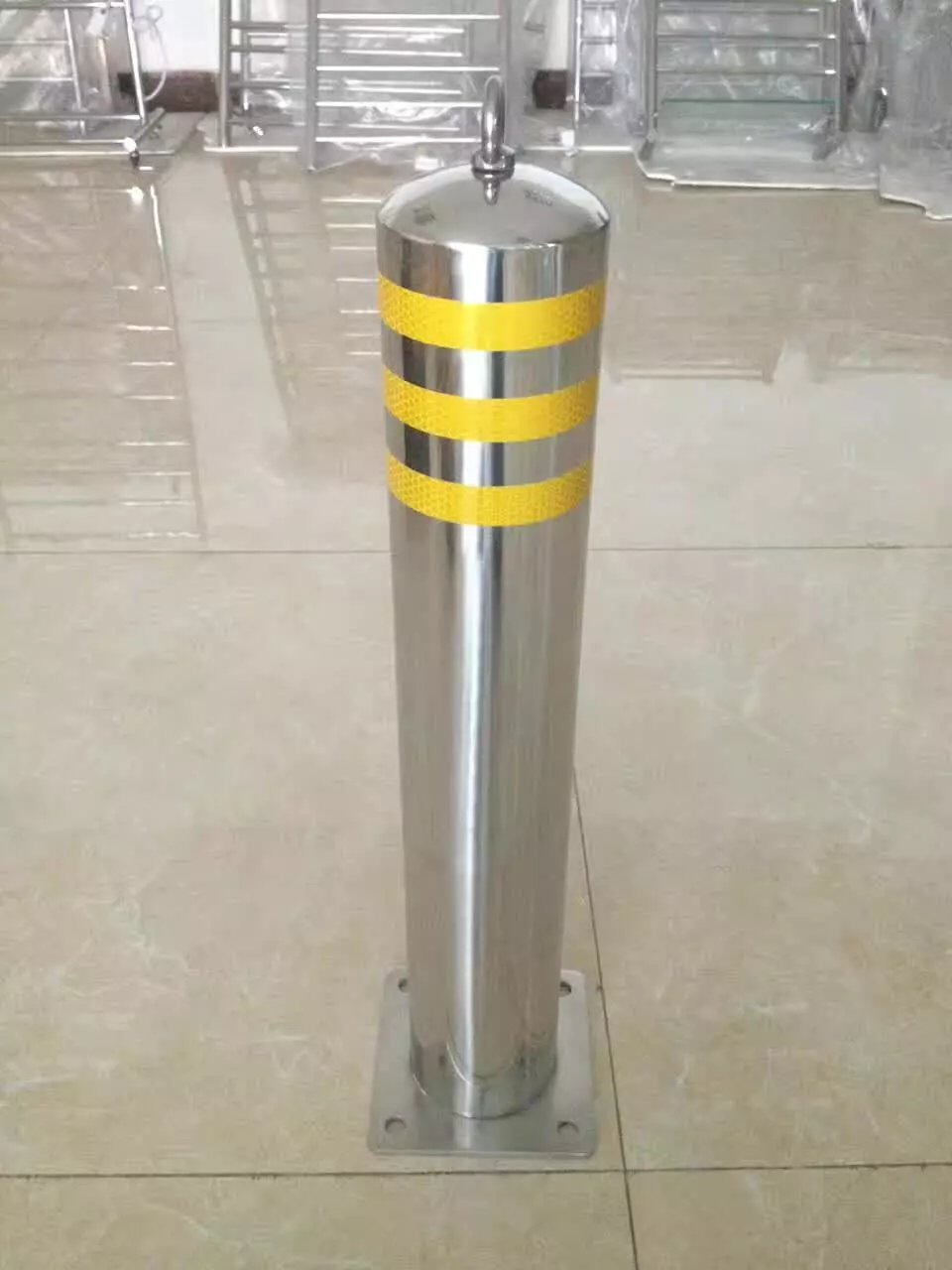 。不锈钢路障警示防撞柱路桩 离隔固定活动警示柱柱柱  柱600高