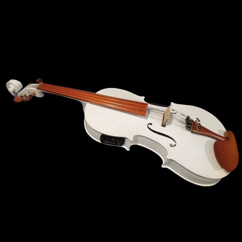 畅想乐器电子白色中提琴  演奏电声中提琴15/16寸  枣木配件