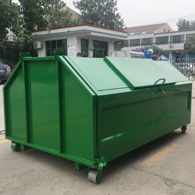 大型户外环卫勾臂式垃圾箱碳钢可卸式移动垃圾斗转运箱 促销