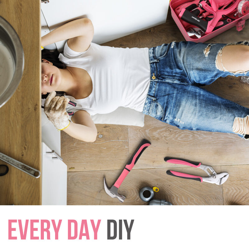 工具箱 全家工具套装组合日常五金工具工具希孟家用大用家庭 粉色
