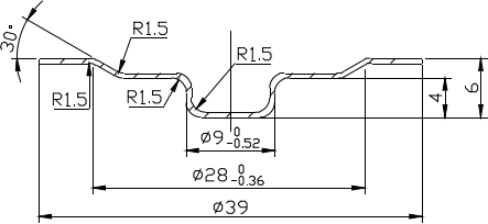 CM252-阶梯圆筒的落料拉深复合模具设计\冲压模具设计CAD图纸
