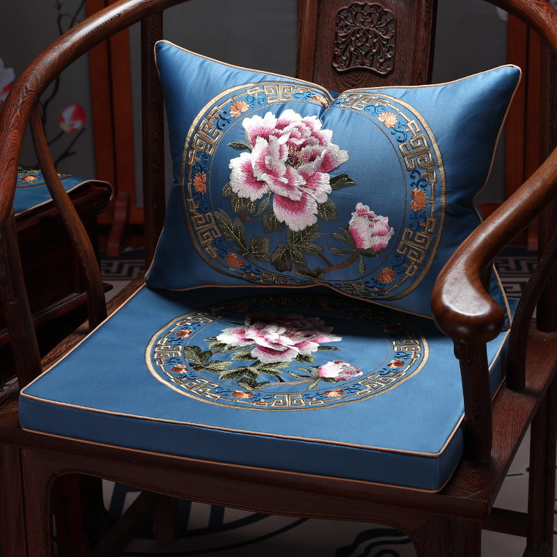 红木沙发坐垫中式古典家具圈椅太师椅官帽椅垫子防滑餐茶椅垫定制