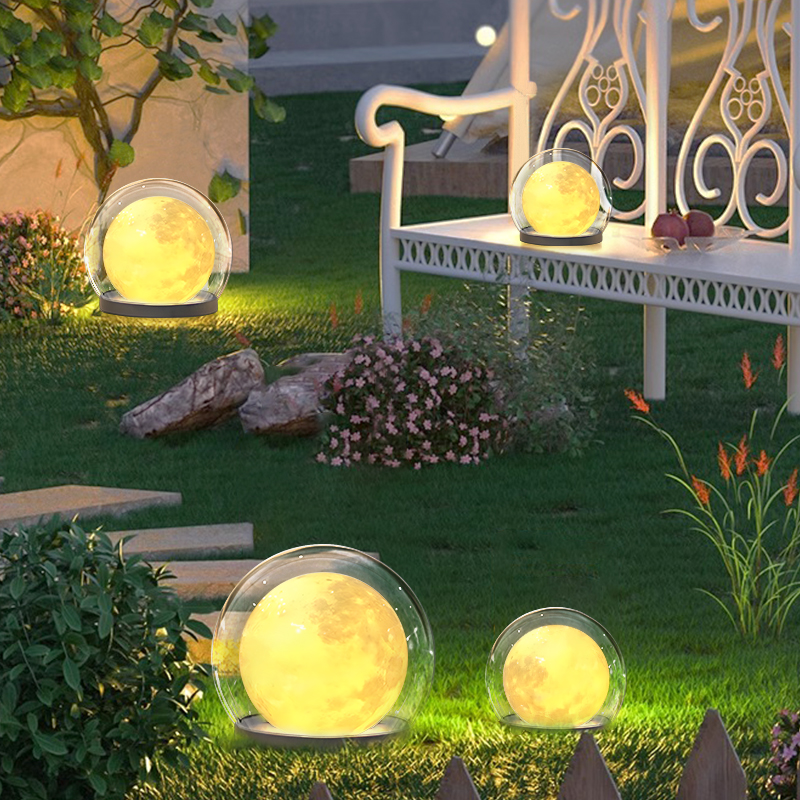 别墅庭院灯花园太阳能户外灯充电草坪灯户外防水月球灯夜灯氛围灯