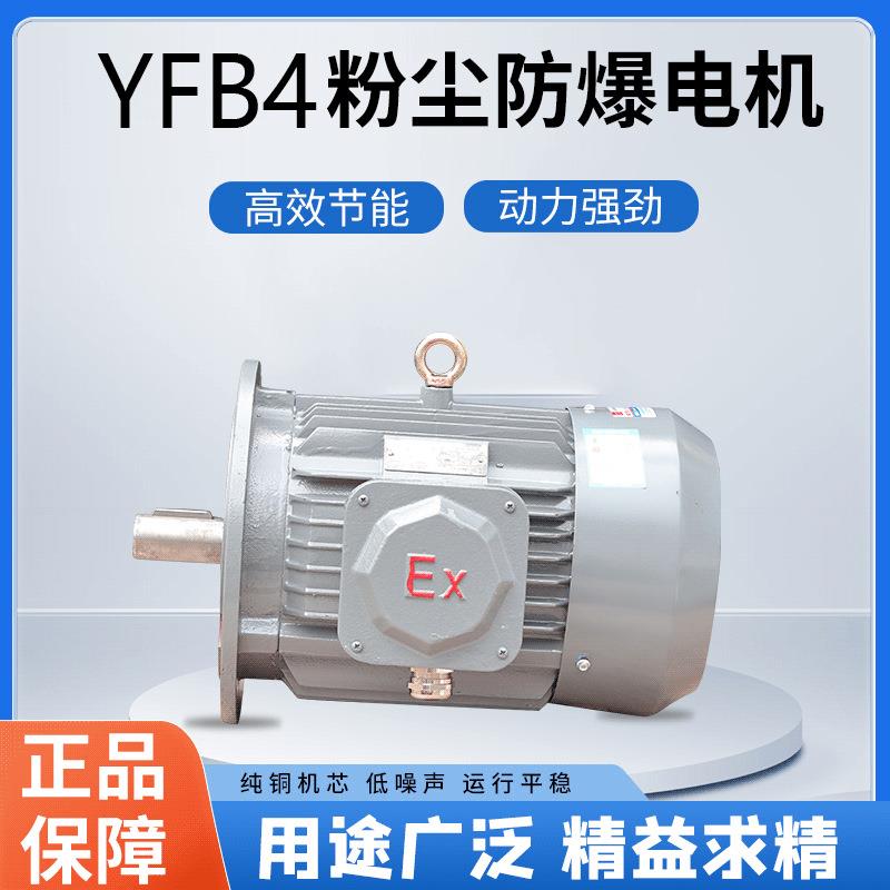 YFB4防粉尘防爆电机生产厂家防护等级IP65高效率粉尘防爆型电动机