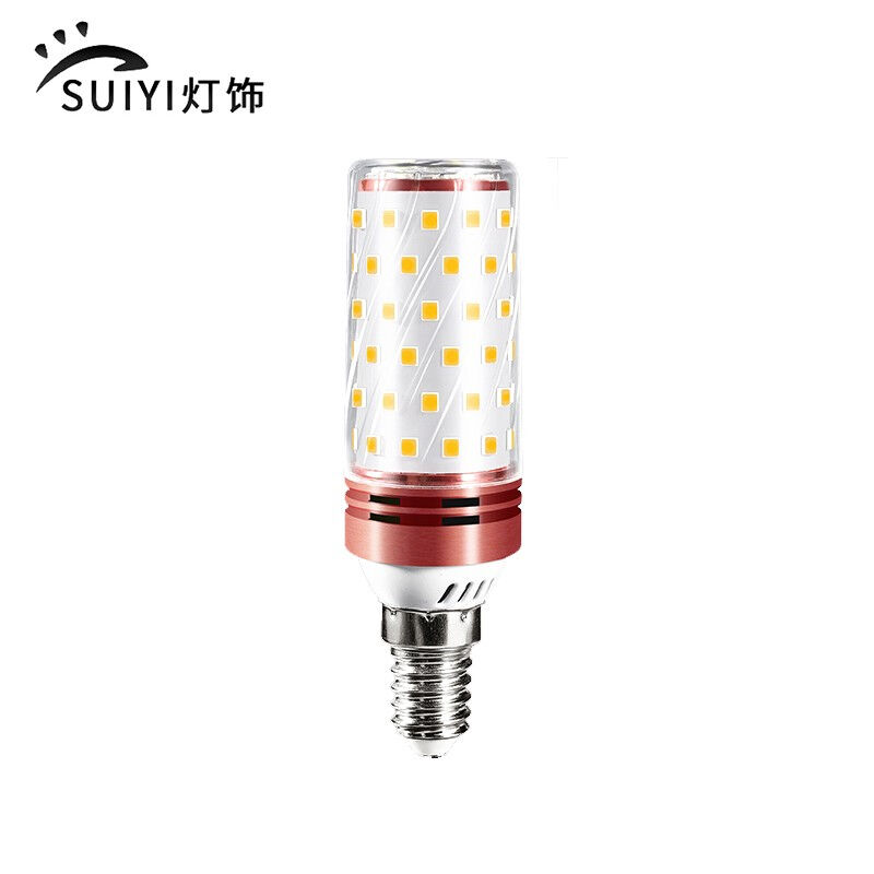 岁艺LED灯泡玉米灯高亮节能灯泡E14大螺口家用商用吊灯照明灯泡12