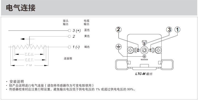 GEFRAN杰佛伦LTC-M-0650-S注塑机拉杆电子尺 电阻尺 位移传感器