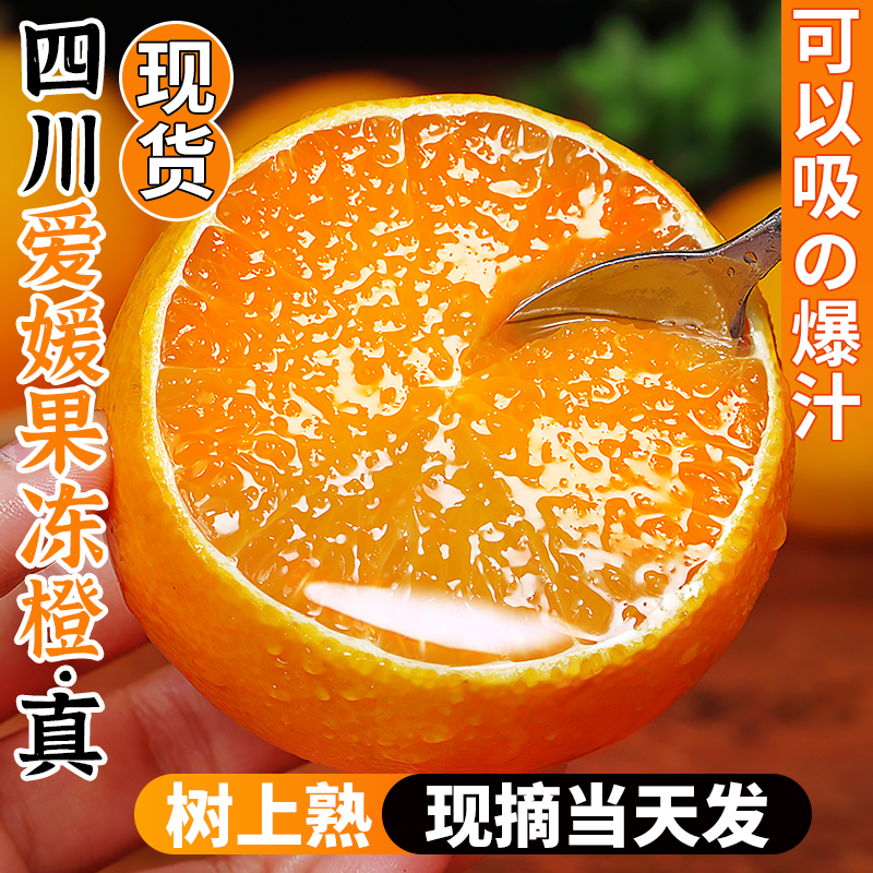 四川爱媛38号果冻橙10斤新鲜橙子应当季水果柑橘蜜桔大果整箱包邮