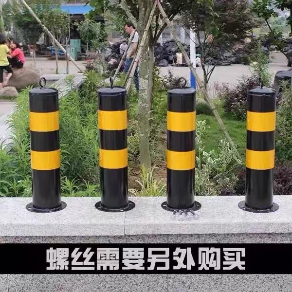 钢管警示柱铁固定立柱塑料反光警示柱路桩防撞柱交通安全桩道口柱