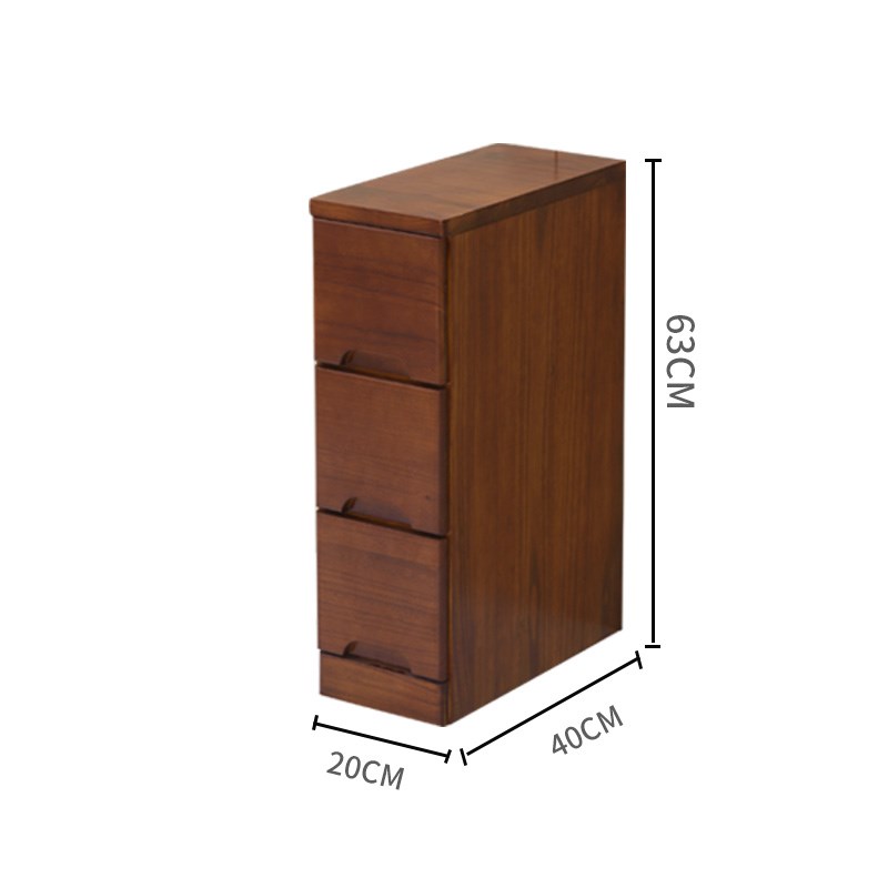 20/25cm宽实木夹角缝隙储物收纳柜子抽屉式窄柜小床头厨房置物架