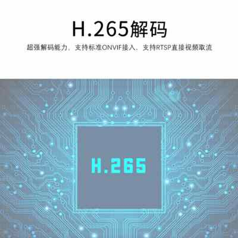 h.265 h.264网络解码矩阵视频监控解码器兼容海康大华16画面分割