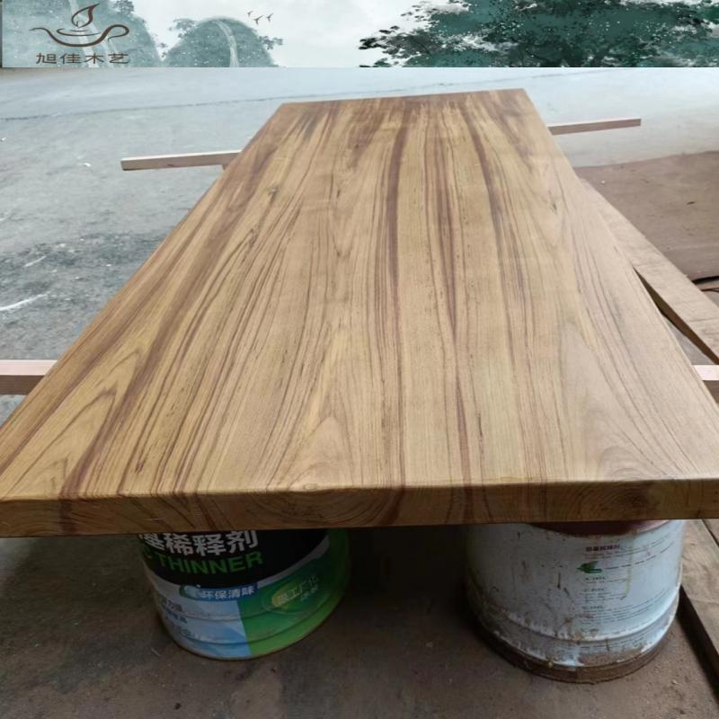 缅甸柚木实木木料大板原木木方木条防腐木桌面台面家具全屋定制