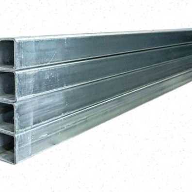爆品厂促镀锌方管40x60100x100方通立柱钢材连接件配件免焊接加品