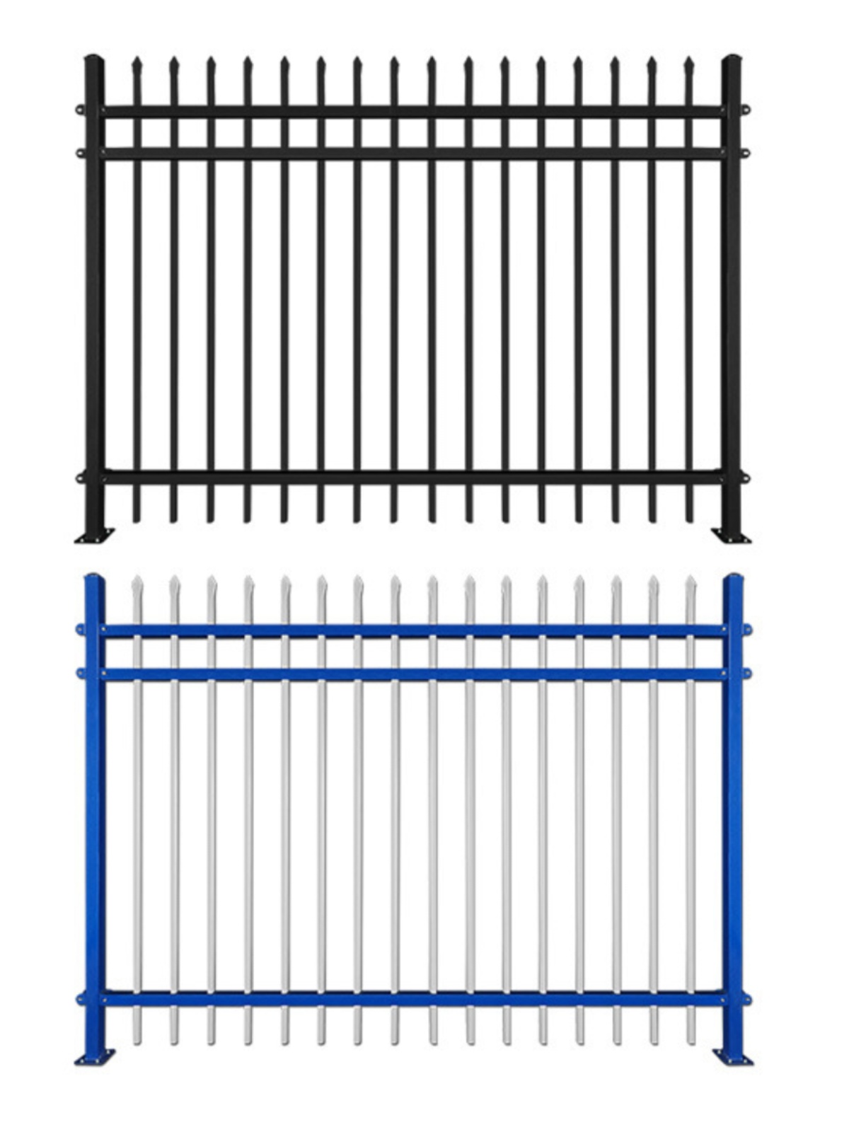 别墅户外网防护网栅栏围栏铁艺锌钢护栏防护围栏护栏庭院围墙围挡