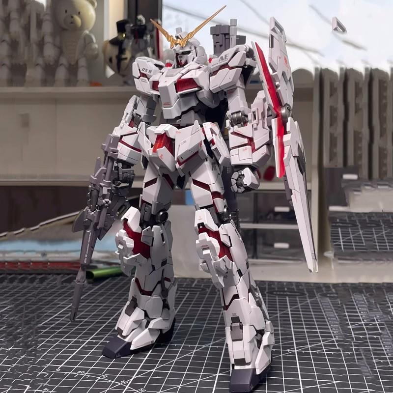 中国积木模型HG独角兽红异端机甲机器人强袭自由男孩拼装玩具