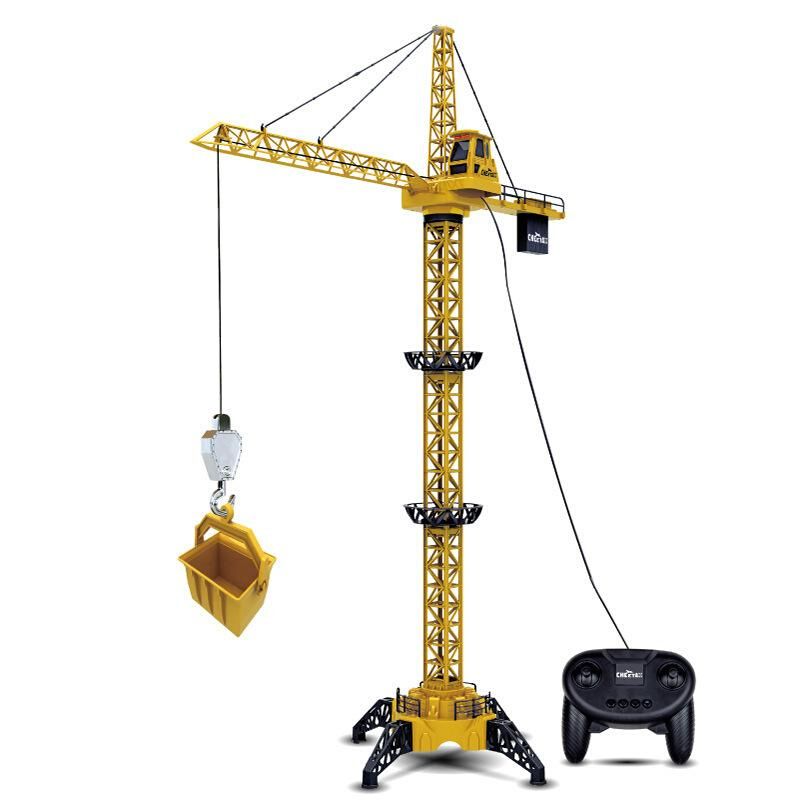 工程塔吊吊玩具车遥控儿童起重机吊车电动模型男孩大号塔超大大型