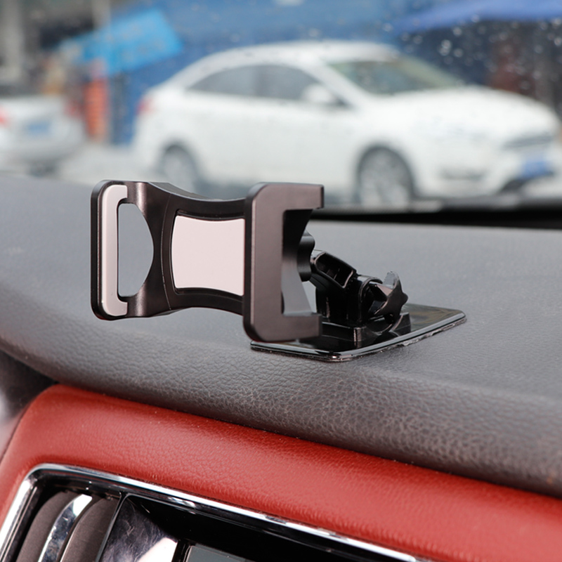 车载手机支架仪表台贴汽车用固定中控卡扣式曲面夹子式导航支撑黏
