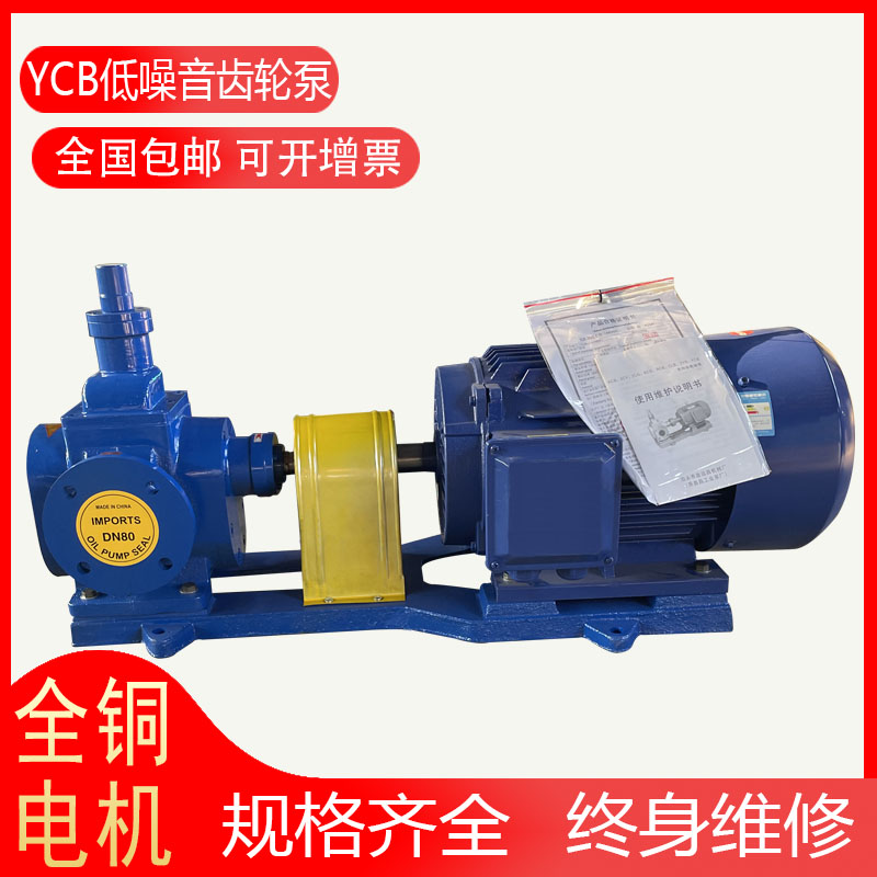 圆弧齿轮油泵YCB低噪音增压船用燃油输送泵铸铁高粘度高压稠油泵