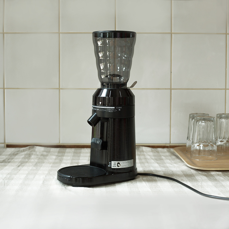 HARIO日本磨豆机电动咖啡豆研磨机 家用小型粉碎机咖啡机磨粉EVCG