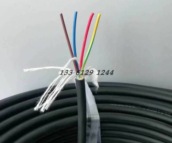 高柔拖链电缆线TRVV 2 3 4 5芯0.15 0.2平方灰色护套线镀锡铜电线