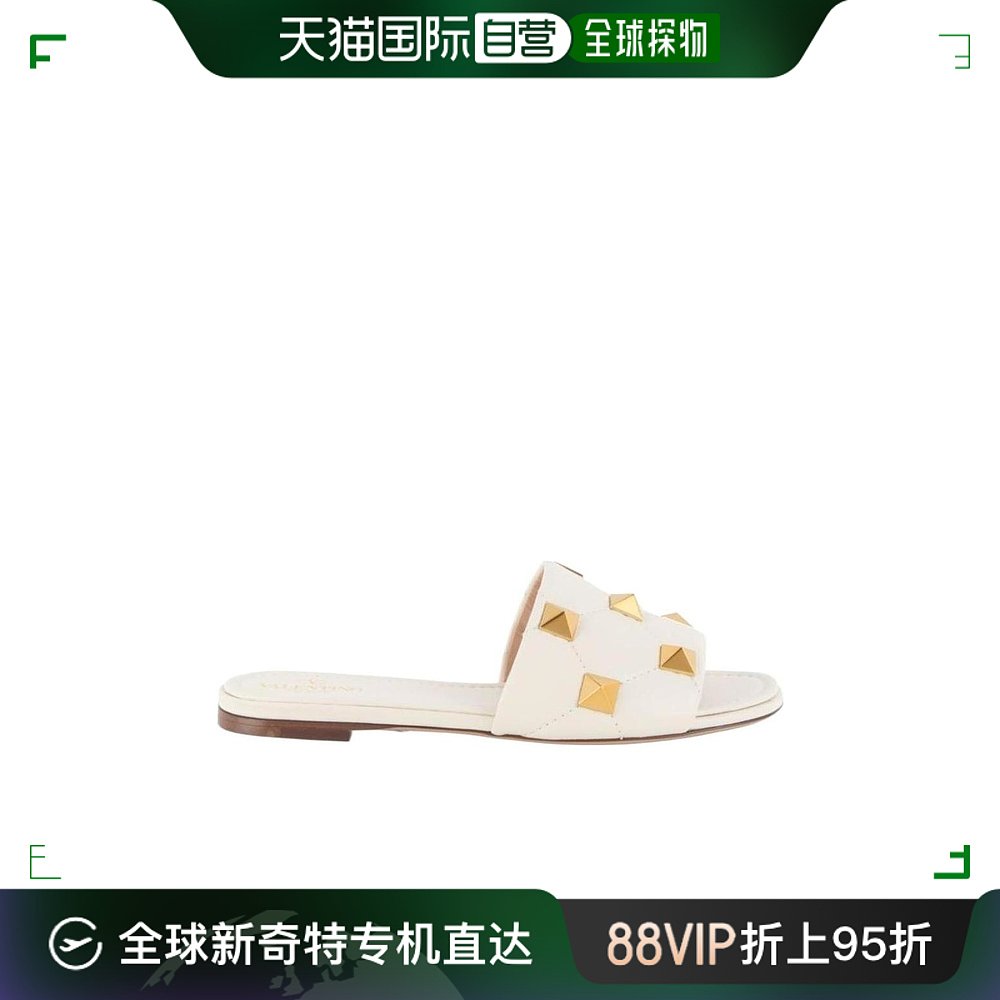 【99新未使用】香港直邮Valentino 铆钉镶嵌平底凉鞋 VW0S0BK4ZCG