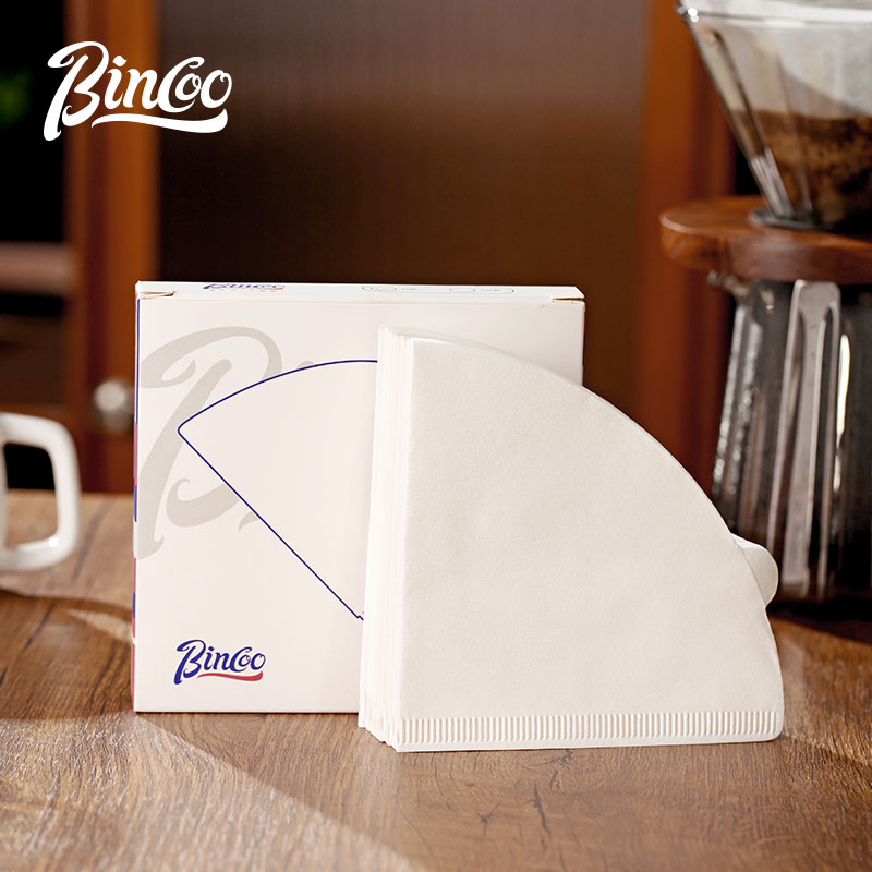Bincoo咖啡滤纸V型手冲滤网滴漏式手冲咖啡壶通用圆形扇形100片