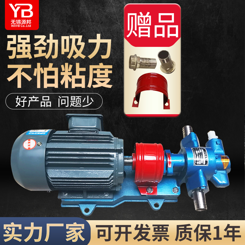 KCB齿轮油泵耐高温抽油泵液压齿轮泵220V高粘度高压自吸泵柴油泵