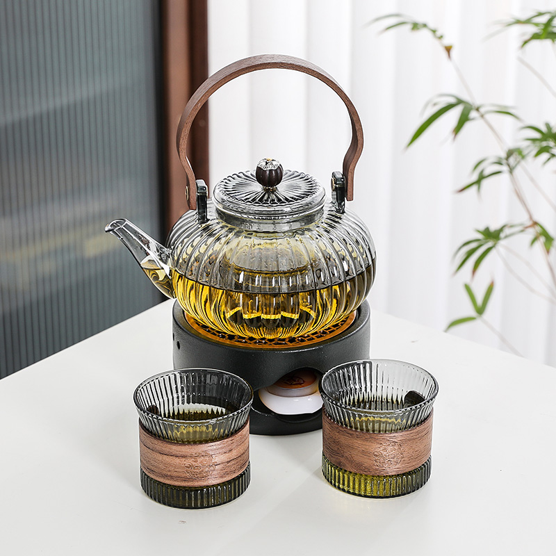 加厚花茶壶蜡烛温茶炉加热底座玻璃养生茶壶可明火餐厅下午茶水壶