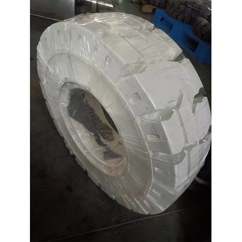 佳通鸿运环保白色无痕28×9-15 650-10叉车实心轮胎合力杭州3.5吨