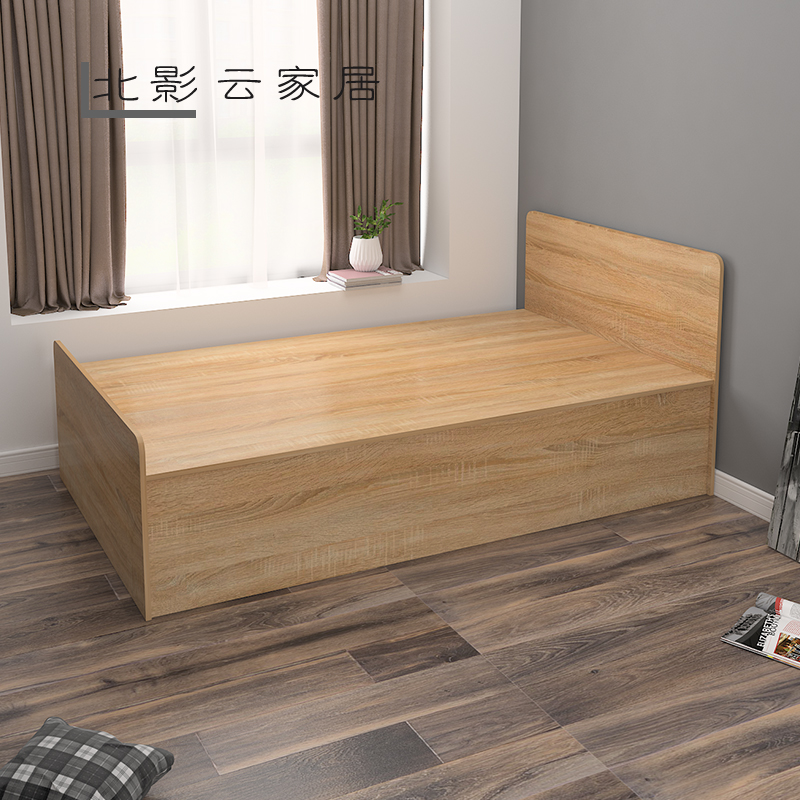 气动高箱储物床1米n小户型箱体床1.2米实木收纳床现代简约可定制