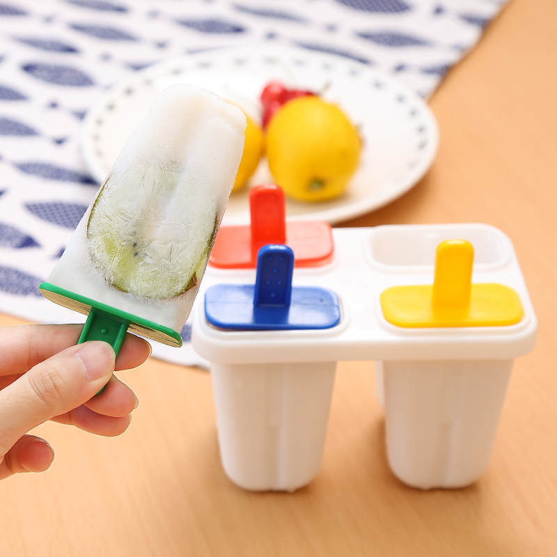 日本冰棍雪糕模具食品级带盖家用冰棒冻冰块盒磨具自制冰淇淋神器
