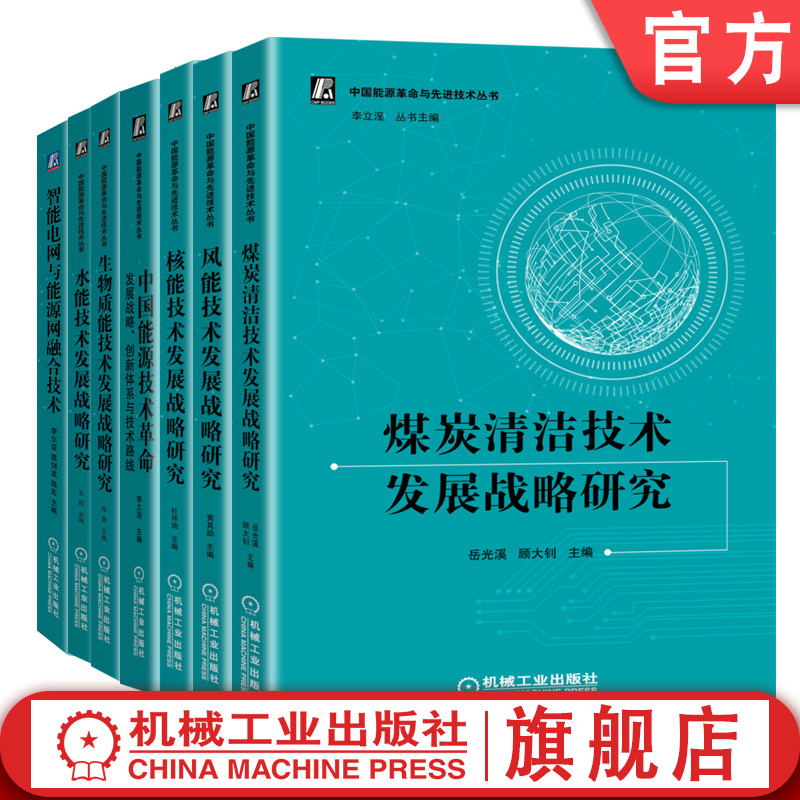 套装 官网正版 能源先进技术丛书 共7册 煤炭清洁技术发展战略研究 风能技术 核能技术 中国能源技术革命 生物质能技术 水能技术