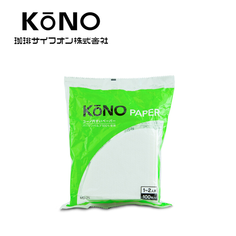 日本kono名门手冲咖啡滤纸 咖啡粉过滤纸滴漏式90°圆锥 100片