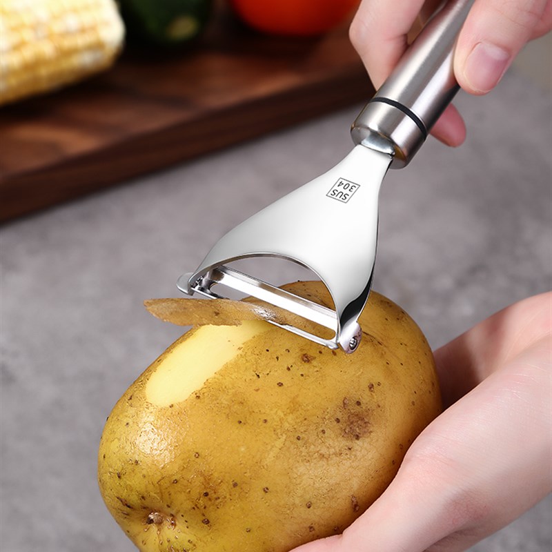 推荐304不锈钢削皮器家用水果刮皮刀厨房蔬菜土豆削皮刀刨刀去皮