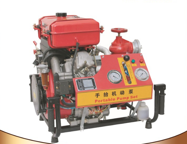 手抬消防泵 BJ18-C 25马力双缸柴油动力 机动泵 真空泵引水 3C
