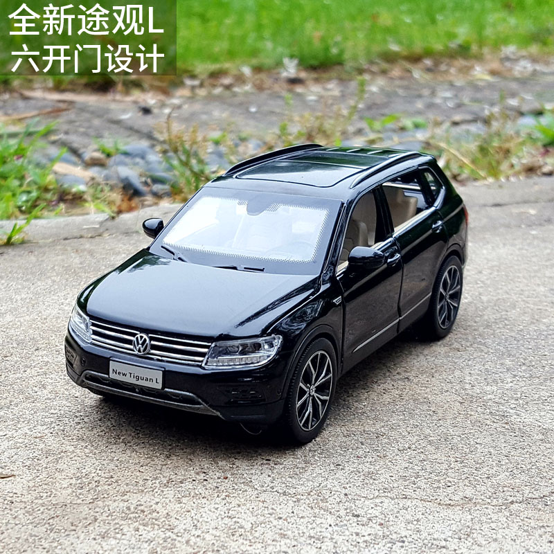 1:32大众途观L合金汽车模型越野SUV原厂仿真金属车摆件回力玩具车