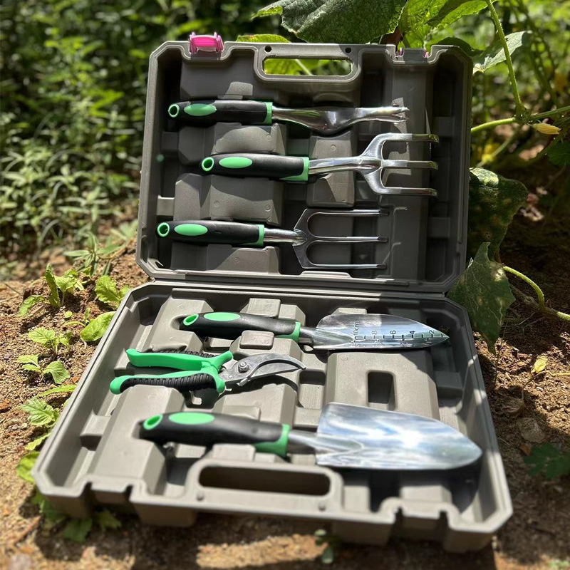 园林工具大全专用工具园艺铲子三件套6件七件工具盒修枝剪子手套