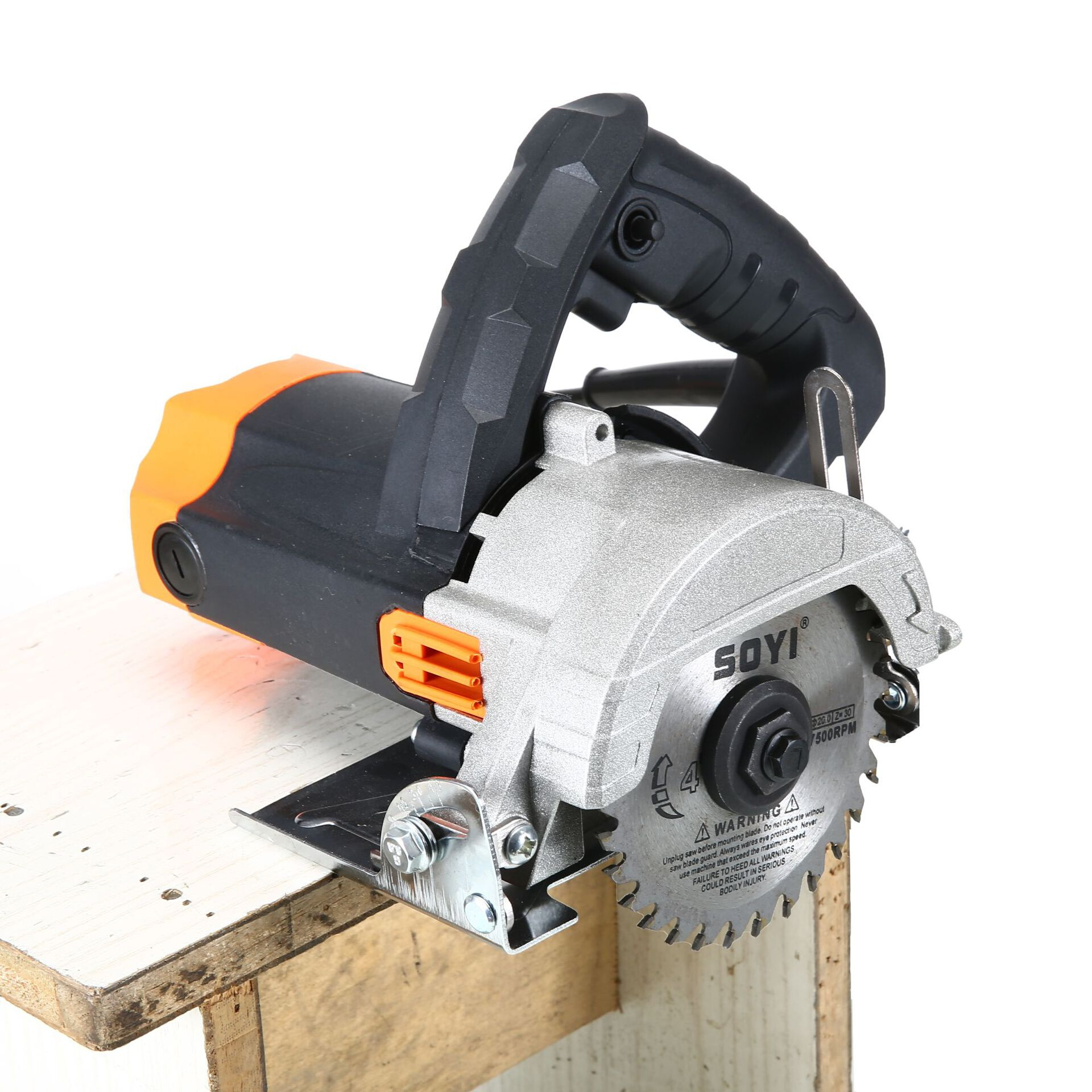 新款110V手提电锯开槽机大功率石材切割机瓷砖木工多功能云石机