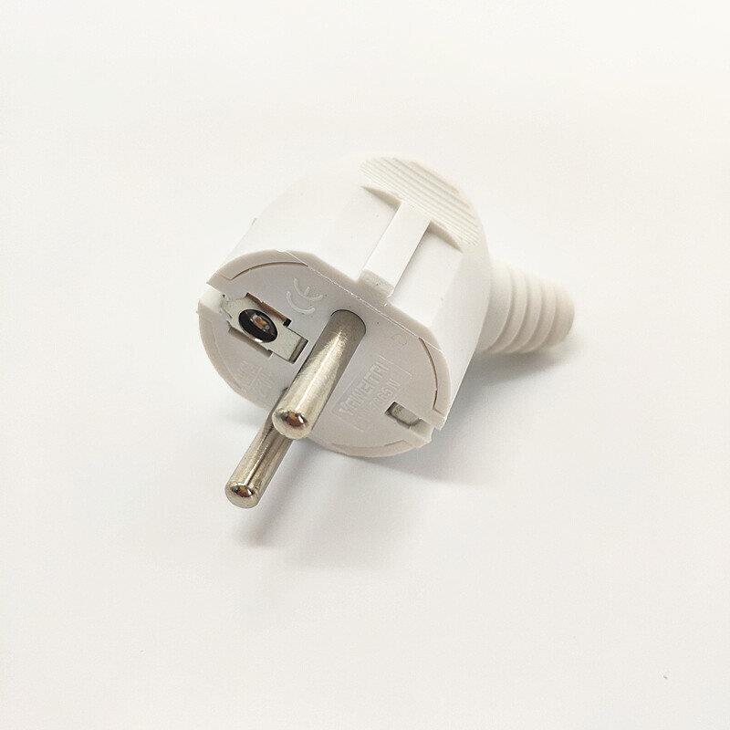 欧标德标电源接线插头16A圆形二接线250V德式接头可拆卸2芯连接器