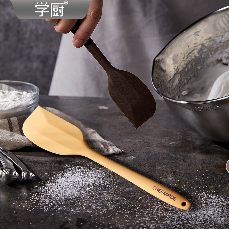学厨硅胶刮刀一体式耐高温蛋糕奶油抹刀铲刀搅拌刮板家用烘焙工具