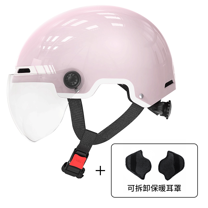 高档晓安3C认证头盔电动电瓶车女摩托车半盔男四季通用夏季安全帽