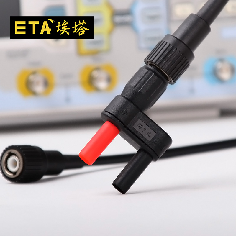 ETA3250/ETA3251  BNC公母头转4mm香蕉插头示波器电流钳转接头